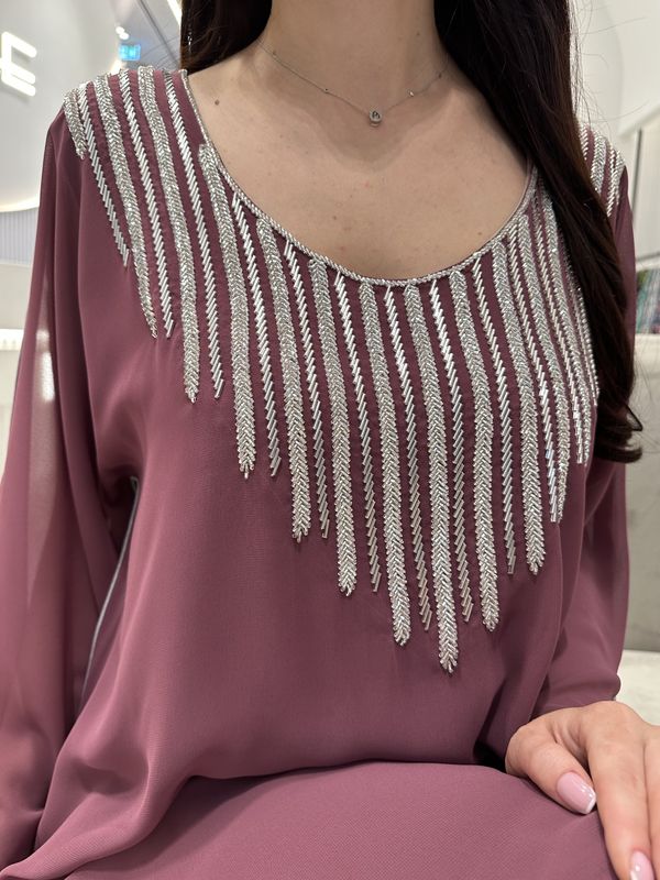 2 Pc Chiffon Handmade Embroidery